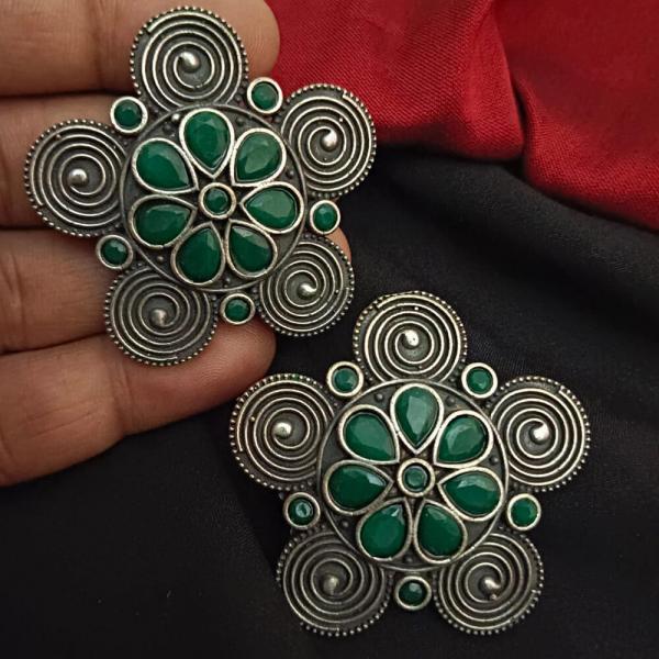 Spiral Floral Stud